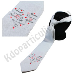cravate personnalisée cravate personnalisee pour demande en mariage