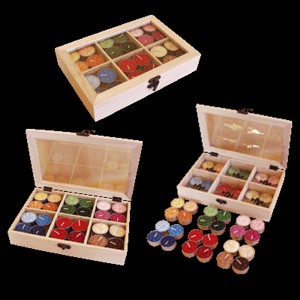 Coffret de bougies parfum�es