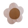 Miroir fleur en bois