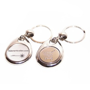 Porte-cl�s Jeton Caddie M�tal