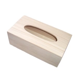 Boite � mouchois en bois rigide