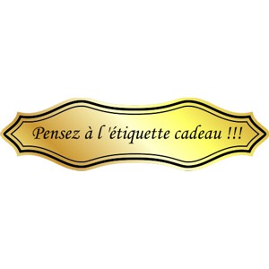 Etiquette de personnalisation