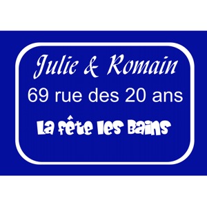 Plaque de rue