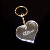 Porte-cl�s m�tal et plexi coeur
