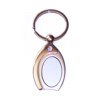 Porte-cl� m�tal oval bijou