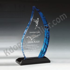 Trophée acryl flamme Dark
