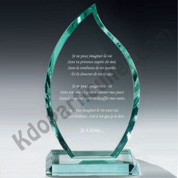 trophee avec declaration d'amour