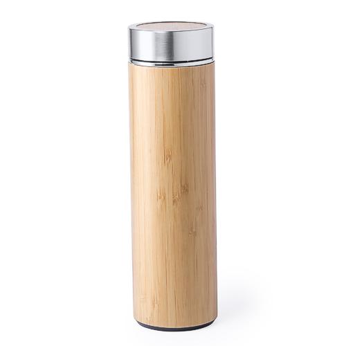 Bouteille thermos personnalisée en bambou