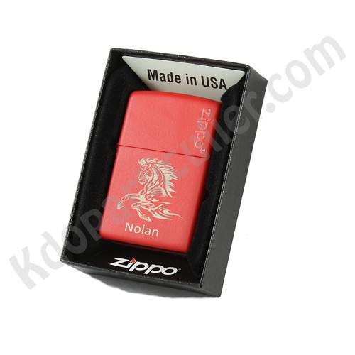 Briquet véritable Zippo personnalisé noir mat : l'Idée cadeau éternel