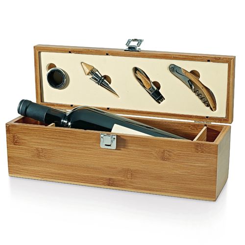 Coffret sommelier bambou personnalisé