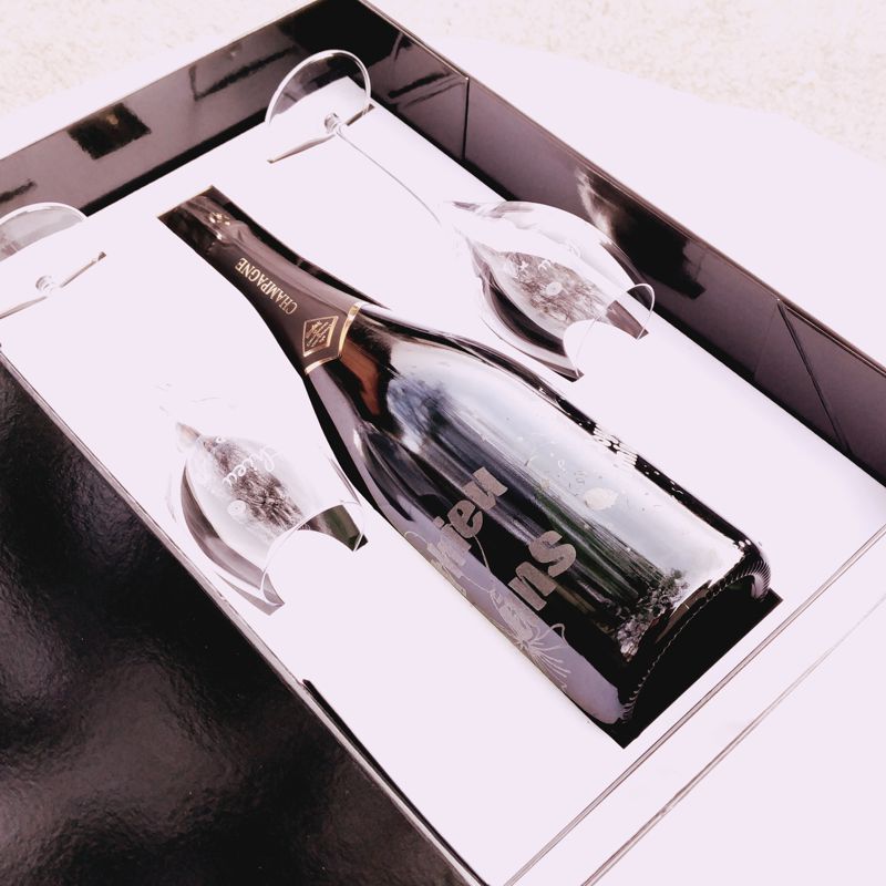 Coffret bouteille champagne - Cadeau champagne luxe