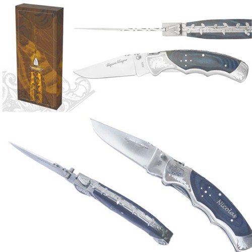 Couteau de chasse Bois bleu
