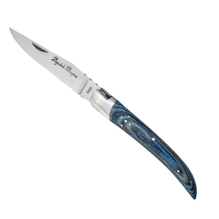 Couteau de poche Laguiole bois bleu
