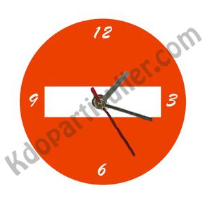 Horloge personnalisée sens interdit