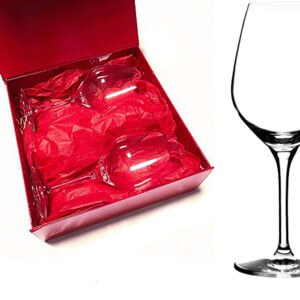 Coffret 2 verres à vin cristallin 25cl