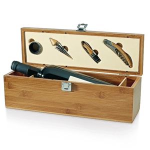 Coffret sommelier bambou personnalisé