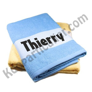 Drap de bain personnalisé image ou photo