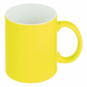 Mug personnalisé jaune fluo
