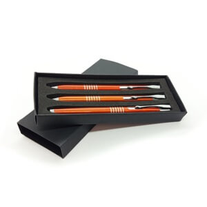 Coffret stylo bille, porte-mine et stylo plume