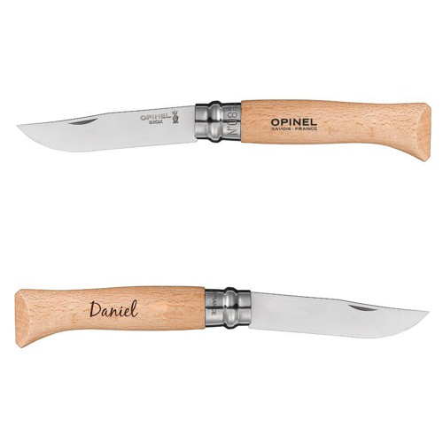 Couteau Opinel n°8 personnalisé