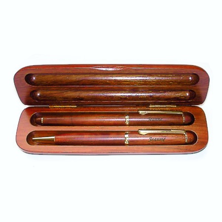 Parure bois de rose 2 stylos
