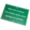 Plaque professionnelle texturée