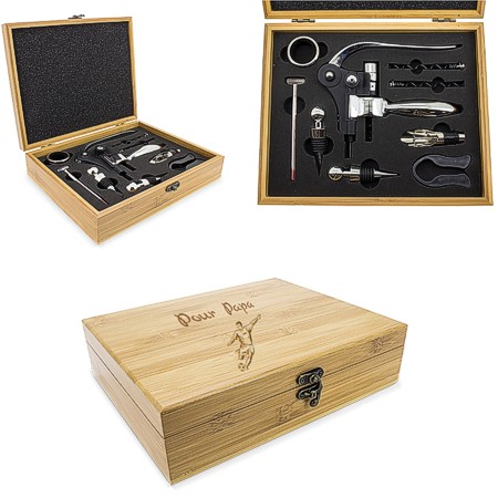 Coffret cadeau tire-bouchon en forme de bouteille de vin personnalisé -  Serif Groomsman