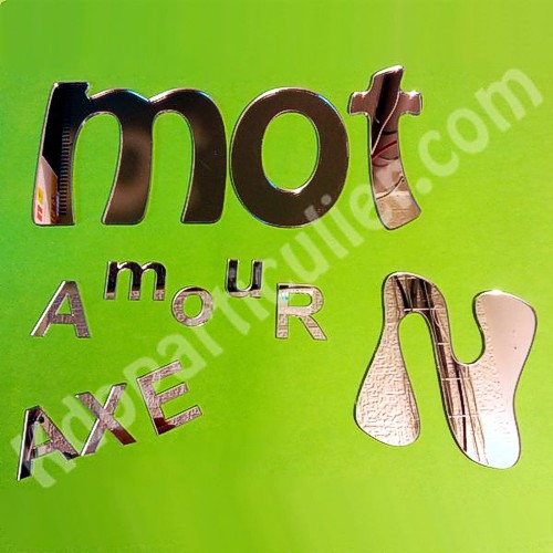 sticker lettre miroir