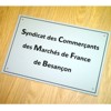 Plaque professionnelle texte et logos