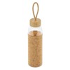 Bouteille en verre personnalisable avec bouchon bambou/liège