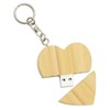 Clé USB bois coeur bambou