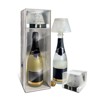 Coffret champagne personnalisé et photophore