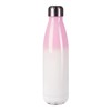 Bouteille isotherme en inox personnalisée rose et blanche