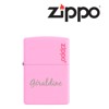 Briquet zippo personnalisé rose mat